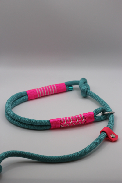 Preview: 10mm Tau-Retrieverleine (verstellbare Handschlaufe) - Candy Wave